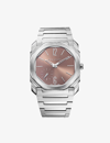 BVLGARI BVLGARI SILVER RE00033 OCTO FINISSIMO STAINLESS-STEEL AUTOMATIC WATCH