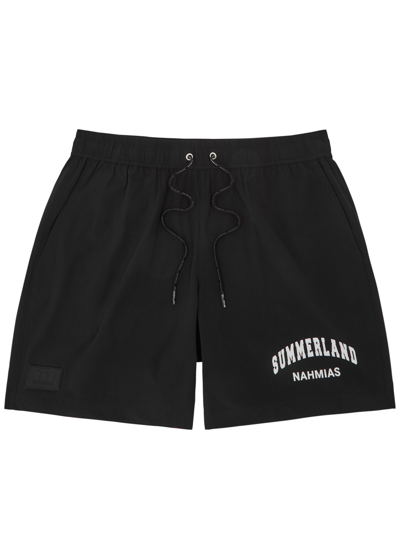 Nahmias Summerland Shell Swim Shorts In Black
