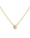 Sabrina Designs 14k 0.05 Ct. Tw. Diamond Solitaire Necklace