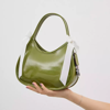 Coach Ergo Bag In Crinkle Patent Topia Leather With Bows In Olive/white