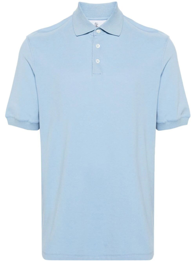 Brunello Cucinelli Polo Shirt In Blue