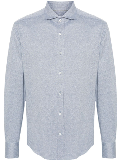 Brunello Cucinelli Shirt In Blue