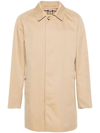 Burberry Camden Heritage Single-breasted Car Coat In Beige