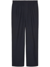 Gucci Gg Elastic Waist Trousers In Blue
