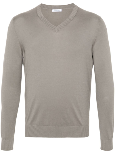 Malo V-neck Sweater In Brown