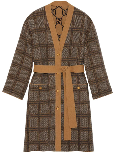 Gucci Coat In Brown