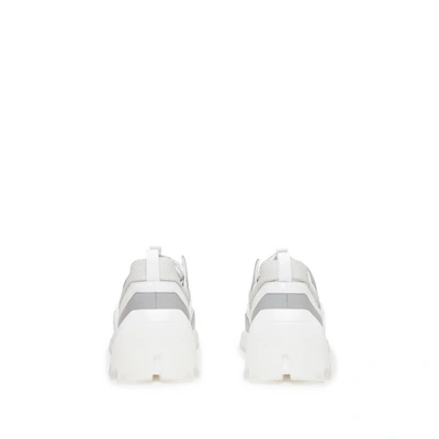 Pierre Hardy Vibe Dual Material Trainers In White