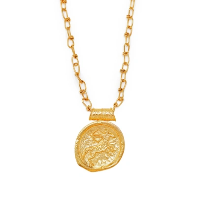 Misho Sagittarius Pendant Necklace In Gold