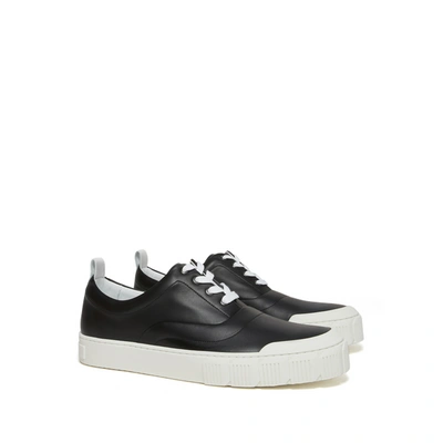 Pierre Hardy Ollie Calfskin Leather Trainers In Black