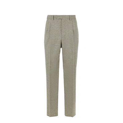 Phipps Houndstooth Wool Trousers In Grey