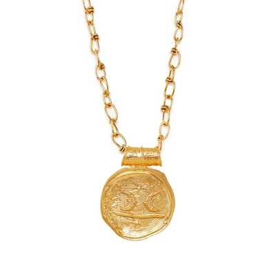 Misho Pisces Pendant Necklace In Gold