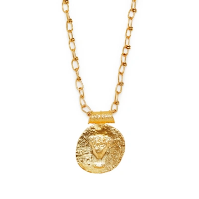 Misho Taurus Pendant Necklace In Gold