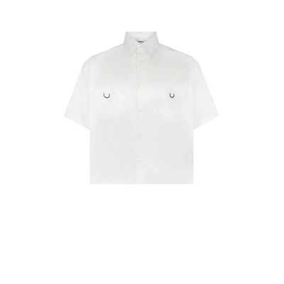 Ambush Short-sleeve Cotton Shirt In White