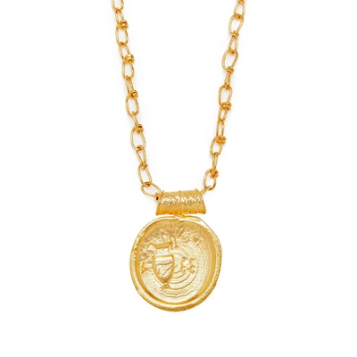 Misho Aquarius Pendant Necklace In Gold