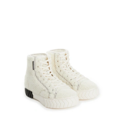 Both Paris Tyres Shearling-effect Trainers In White