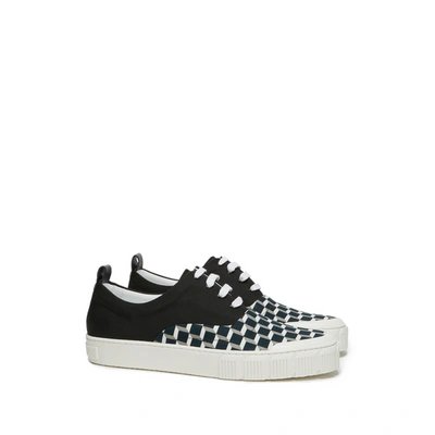 Pierre Hardy Ollie Calfskin Leather Trainers In Black