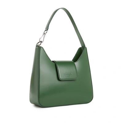 Lancel M Sixtine Leather Hobo Bag In Green