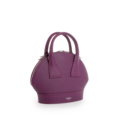 Lancel Macaron Small Leather Handbag In Purple