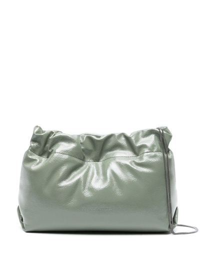 Brunello Cucinelli Patent Leather Bag In Green