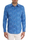 Robert Graham Seas The Day Long Sleeve Button Down Shirt In Blue