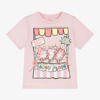 Stella Mccartney Kids' Candy Floss Stand T-shirt In Pink