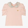ANGEL'S FACE GIRLS PINK COTTON JERSEY BLOUSE