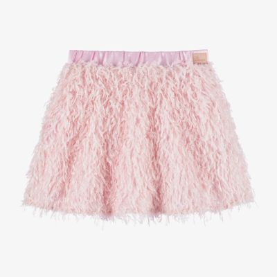The Tiny Universe Kids' Girls Pale Pink Faux Feather Skirt