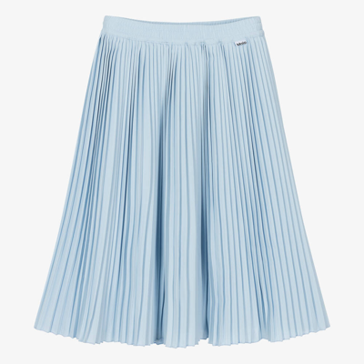 Molo Kids' Girls Light Blue Pleated Skirt