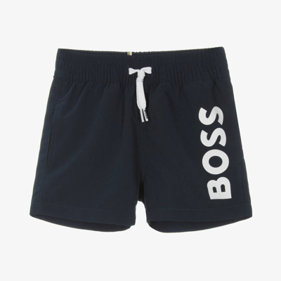 Hugo Boss Boss Baby Boys Navy Blue Swim Shorts