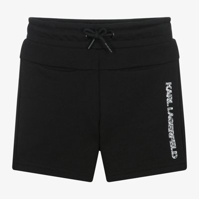 Karl Lagerfeld Kids Boys Black Organic Cotton Shorts