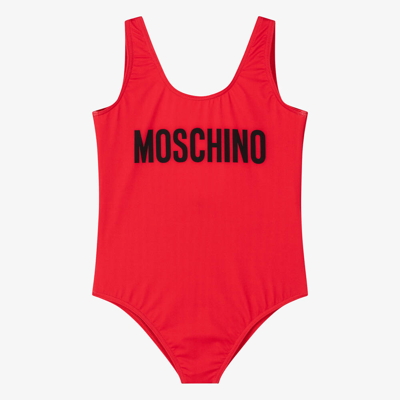 Moschino Kid-teen Teen Girls Red Swimsuit