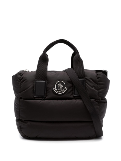 Moncler Borsa Tote Caradoc Imbottita Mini In Black