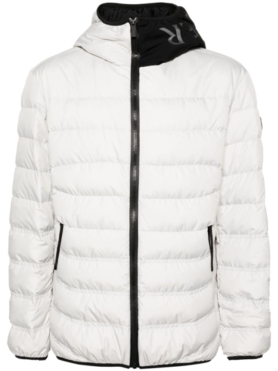Moncler Grey Vernasca Down Jacket In Multi-colored