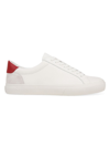 Vince Men's Fulton Ii Leather & Suede Oxford-style Sneakers In White Red Leather