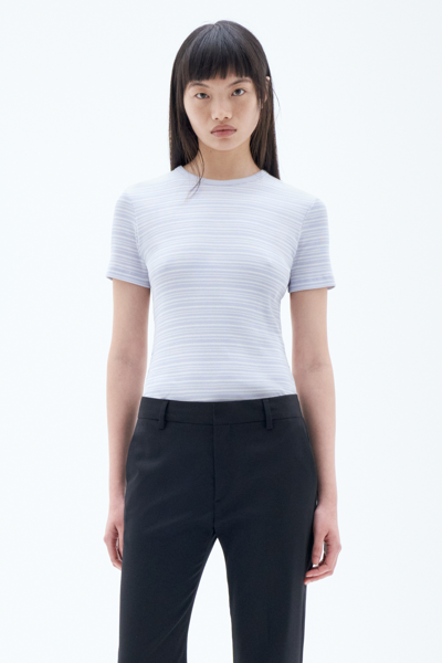 Filippa K Striped Tee In Blue