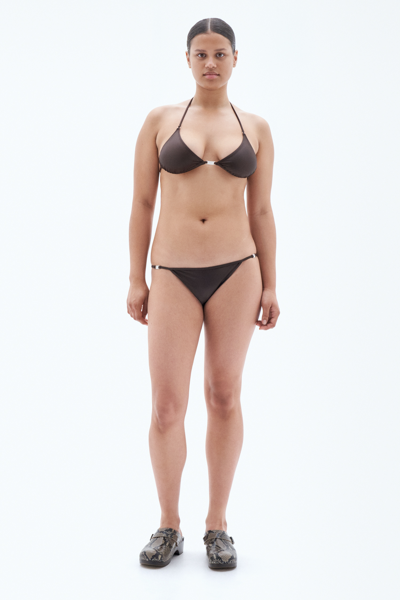 Filippa K Low Waist Bikini Briefs In Brown