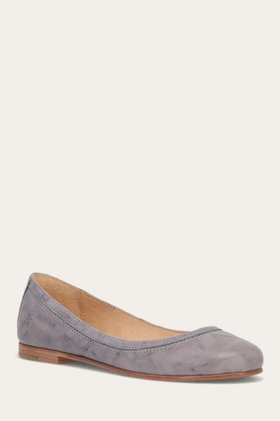 The Frye Company Frye Carson Ballet Flats In Steel Blue