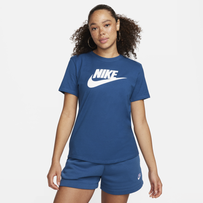 Nike Women's  Sportswear Essentials Logo T-shirt In Blue
