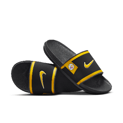 Nike Men's Offcourt (pittsburgh Steelers) Offcourt Slides In Black