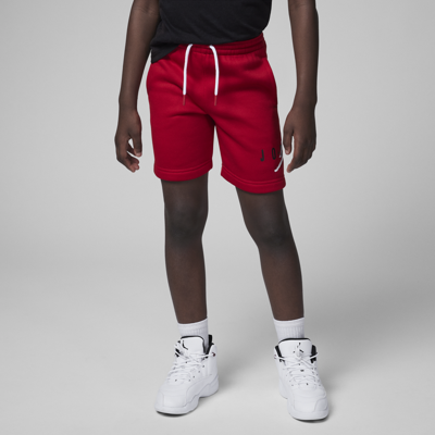 Jordan Little Kids' Sustainable Fleece Shorts In Red