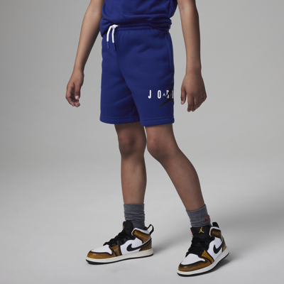 Jordan Little Kids' Sustainable Fleece Shorts In Blue