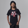 Jordan Air  Cutout Tee Big Kids T-shirt In Black