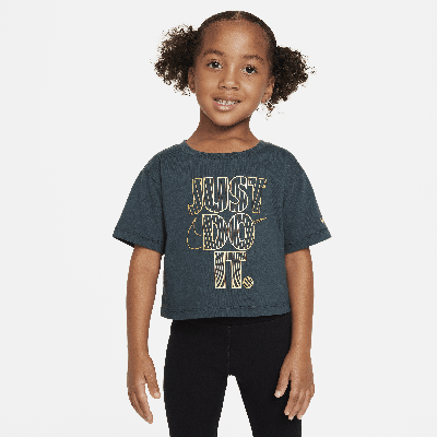 Nike Babies' Shine Boxy Tee Toddler T-shirt In Green