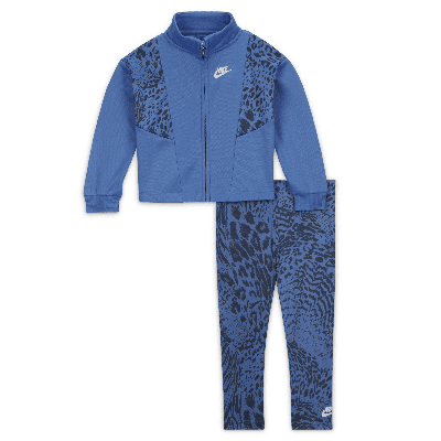 Nike "home Swoosh Home" Track Set Baby Tracksuit In Blue
