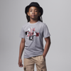 Jordan Air  Cutout Tee Big Kids T-shirt In Grey