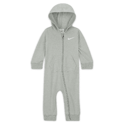 NIKE ESSENTIALS BABY (0-9M) HOODED COVERALL,1015555430