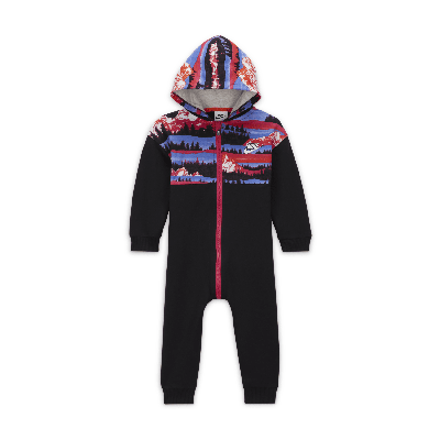 Nike Sportswear Snow Day Hooded Coverall Baby Coverall In Black