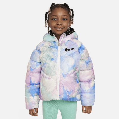 Nike Babies' Swoosh Chevron Puffer Jacket Toddler Jacket In Multicolor