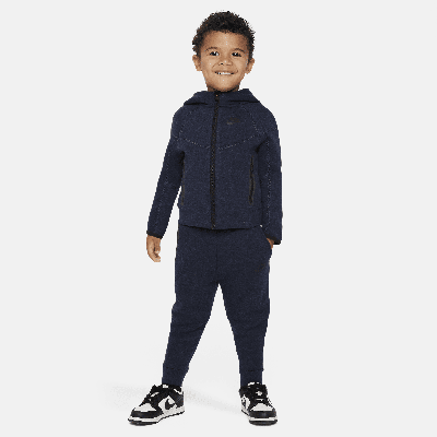 Nike Babies' Sportswear Tech Fleece Full-zip Set Toddler 2-piece Hoodie Set In Blue