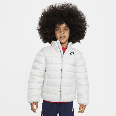 Nike Solid Puffer Jacket Little Kids' Jacket In Grey